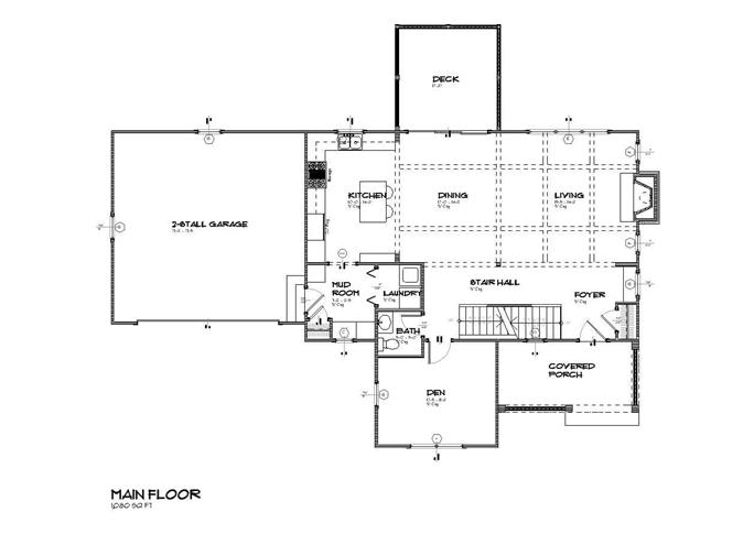 Country Home Plan - 3 Bedrms, 2.5 Baths - 2122 Sq Ft - #168-1071