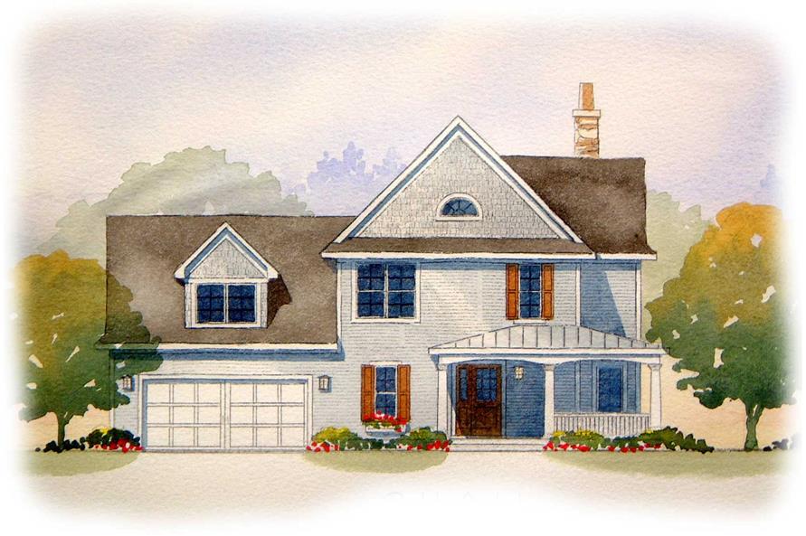 4-Bedroom, 1920 Sq Ft Country House Plan - 168-1083 - Front Exterior