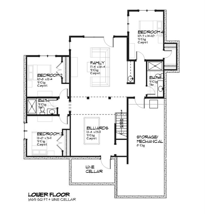 Traditional House Plan #168-1107: 4 Bedrm, 3397 Sq Ft Home ...