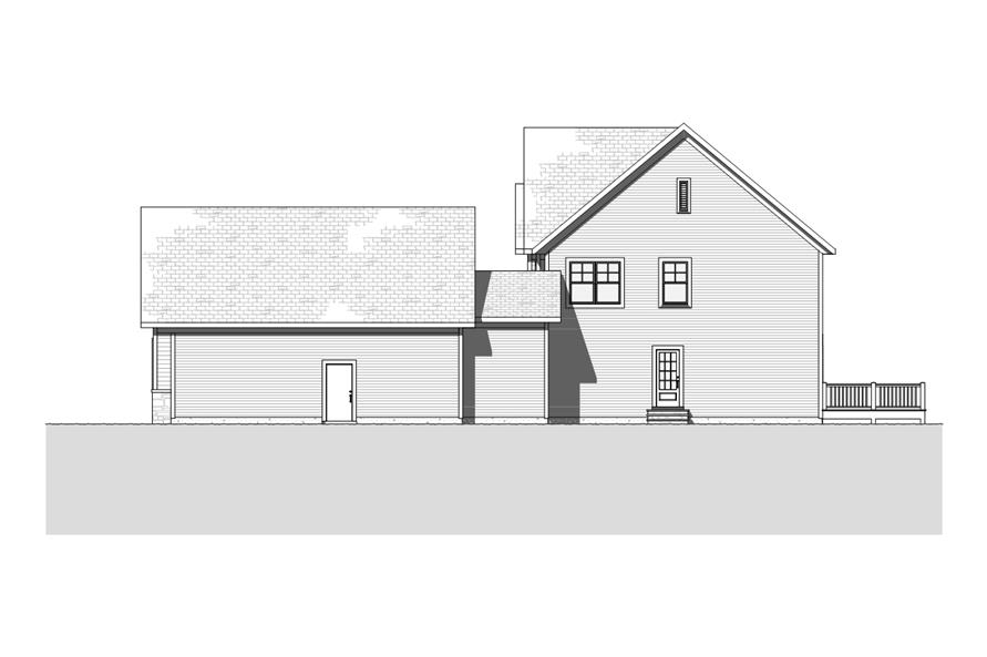Home Plan Right Elevation of this 4-Bedroom,3294 Sq Ft Plan -168-1116