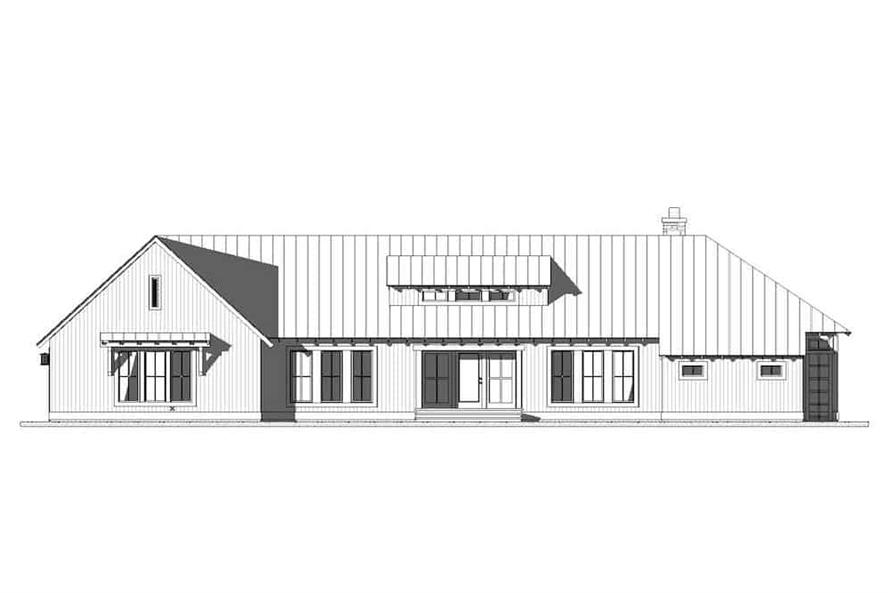 Home Plan Front Elevation of this 4-Bedroom,2082 Sq Ft Plan -168-1141