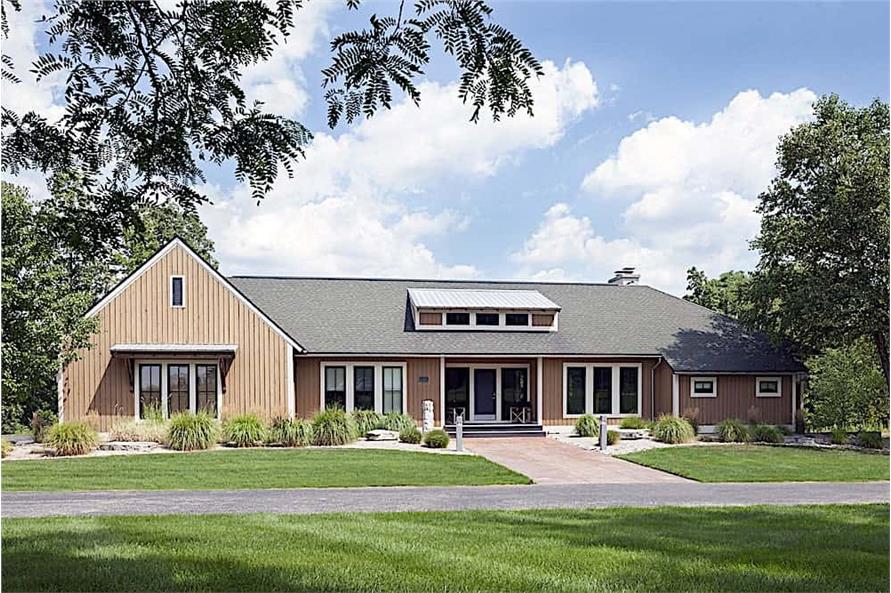 4-Bedroom, 2082 Sq Ft Ranch Home Plan - 168-1141 - Main Exterior