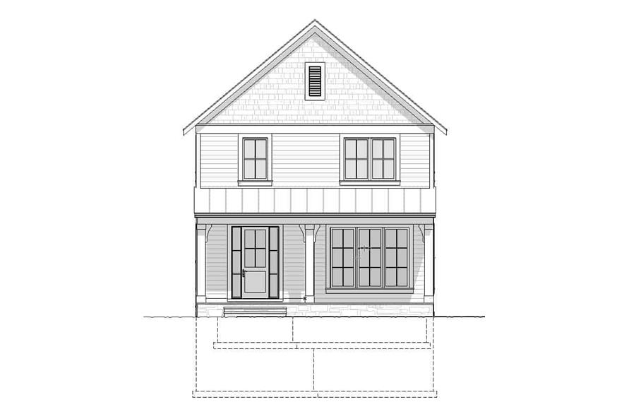 Home Plan Front Elevation of this 5-Bedroom,3348 Sq Ft Plan -168-1151