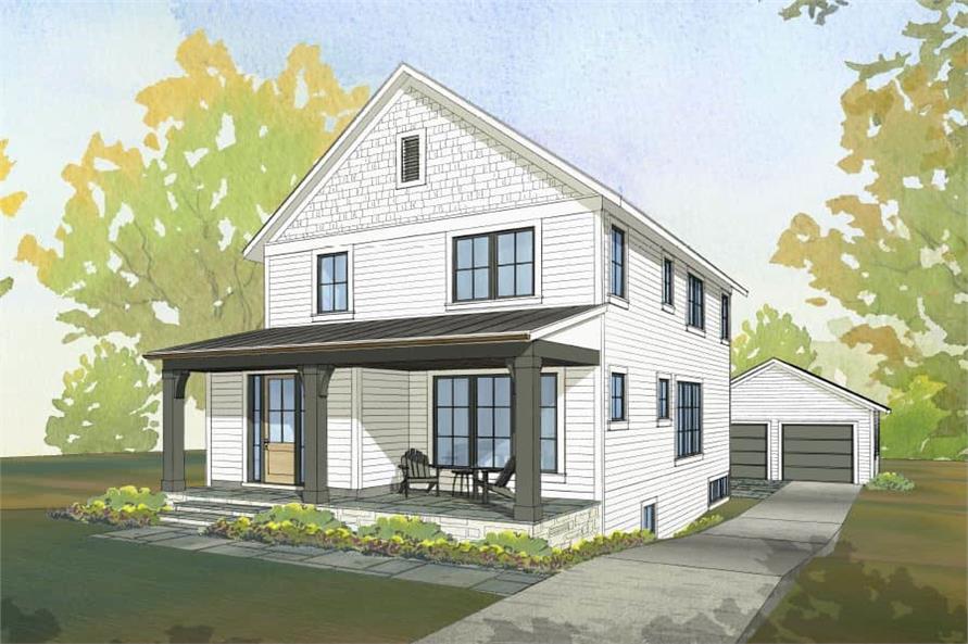 Front View of this 5-Bedroom,3348 Sq Ft Plan -168-1151