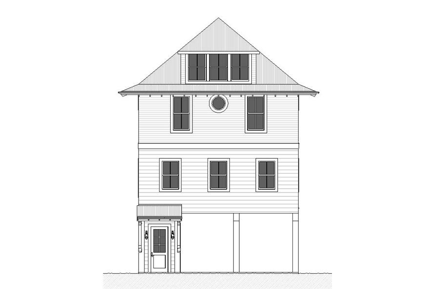 Home Plan Front Elevation of this 4-Bedroom,2582 Sq Ft Plan -168-1168