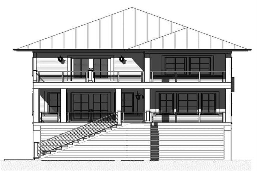 Home Plan Front Elevation of this 4-Bedroom,2401 Sq Ft Plan -168-1173