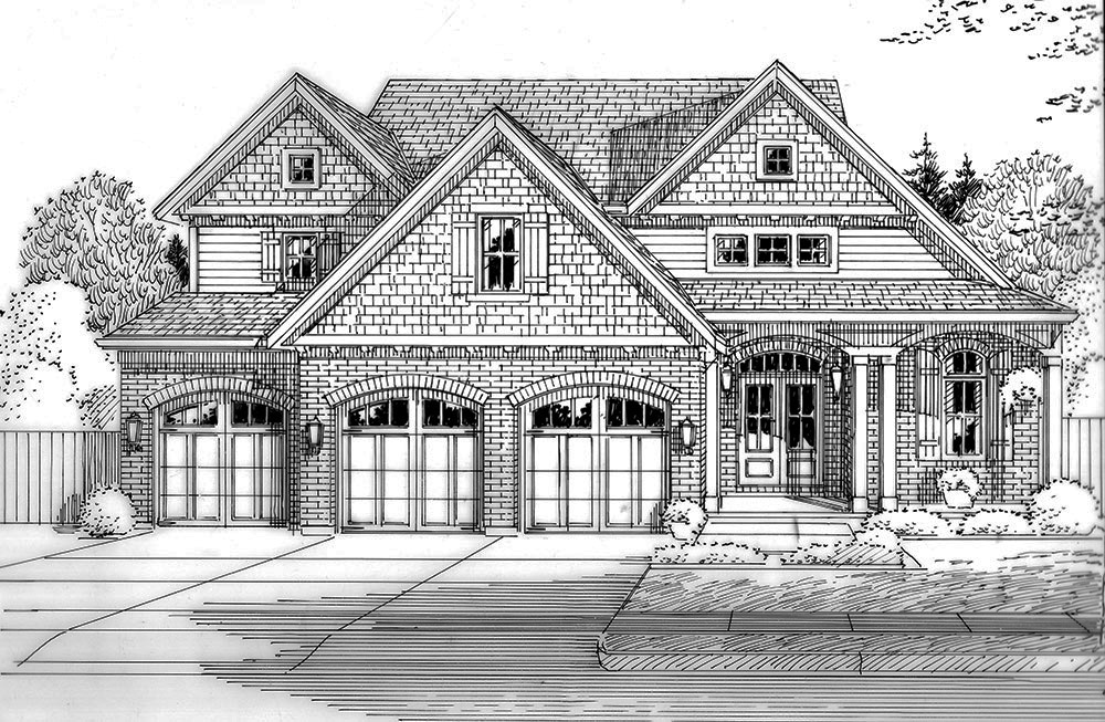 4 Bedrm, 2600 Sq Ft Craftsman House Plan #169-1131