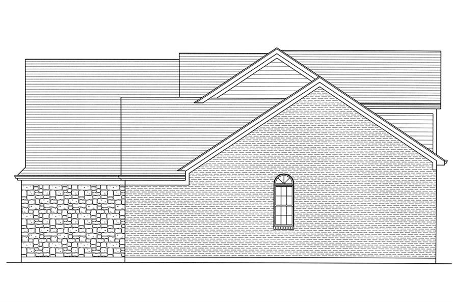 Home Plan Right Elevation of this 4-Bedroom,2481 Sq Ft Plan -169-1134