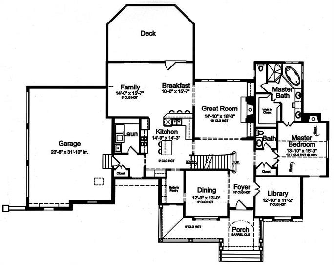 Country Home Plan - 4 Bedrms, 3.5 Baths - 3192 Sq Ft - #169-1153