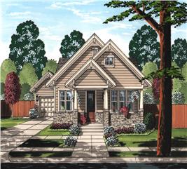 Craftsman Floor Plan - 3 Bedrms, 2 Baths - 1403 Sq Ft - #169-1160