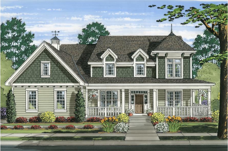 Country Home Plan - 4 Bedrms, 2.5 Baths - 2478 Sq Ft - #169-1166