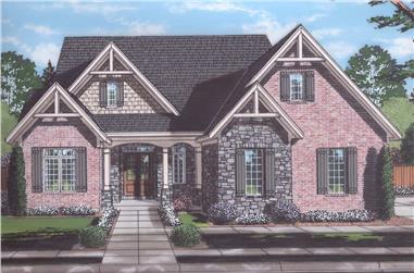 4-Bedroom, 2794 Sq Ft Craftsman House Plan - 169-1202 - Front Exterior