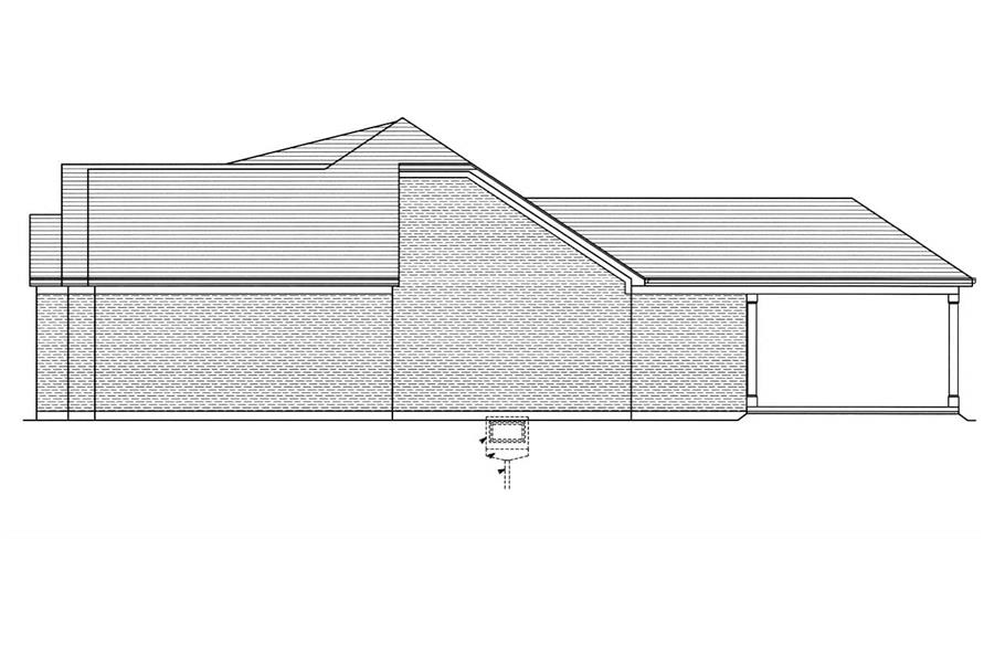 Home Plan Right Elevation of this 3-Bedroom,1716 Sq Ft Plan -169-1206