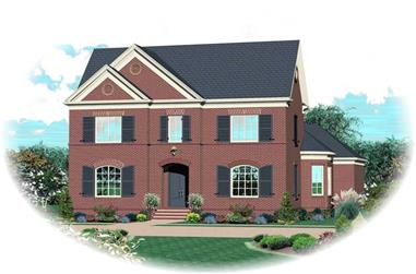 4-Bedroom, 3247 Sq Ft Southern House Plan - 170-1039 - Front Exterior