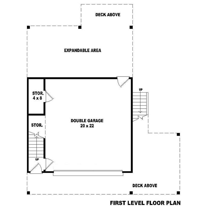 Small House Plans Home Plan - 2 Bedrms, 1 Baths - 868 Sq Ft - #170-1121