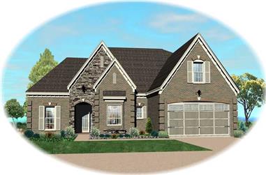 3-Bedroom, 2510 Sq Ft Southern House Plan - 170-1347 - Front Exterior