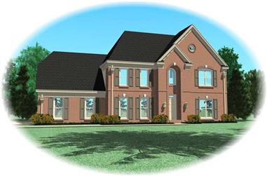 4-Bedroom, 2413 Sq Ft Southern House Plan - 170-1366 - Front Exterior