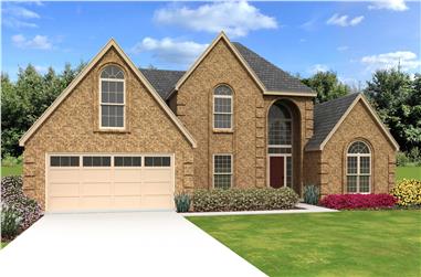 4-Bedroom, 2801 Sq Ft French House Plan - 170-1759 - Front Exterior