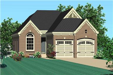 3-Bedroom, 1968 Sq Ft Country House Plan - 170-1832 - Front Exterior