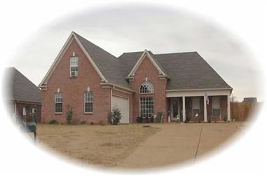 3-Bedroom, 1768 Sq Ft French House Plan - 170-2166 - Front Exterior