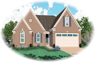 3-Bedroom, 1962 Sq Ft Traditional House Plan - 170-2202 - Front Exterior