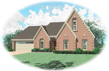 4-Bedroom, 2376 Sq Ft French House Plan - 170-2228 - Front Exterior