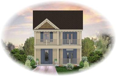 4-Bedroom, 1986 Sq Ft Traditional House Plan - 170-2345 - Front Exterior