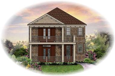 4-Bedroom, 1871 Sq Ft Traditional House Plan - 170-2419 - Front Exterior