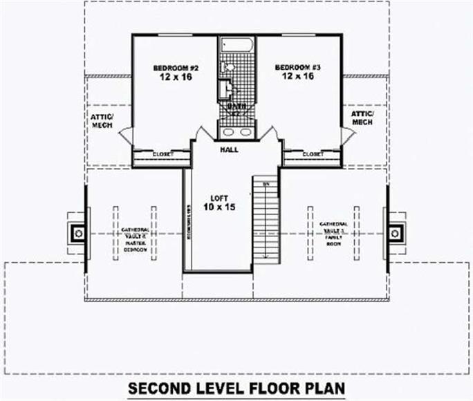 Country Floor Plan - 3 Bedrms, 2 Baths - 2200 Sq Ft - #170-2424