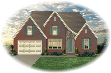 3-Bedroom, 2083 Sq Ft Country House Plan - 170-2564 - Front Exterior