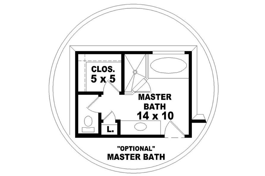 Master Bathroom of this 3-Bedroom, 1617 Sq Ft Plan - 170-2676