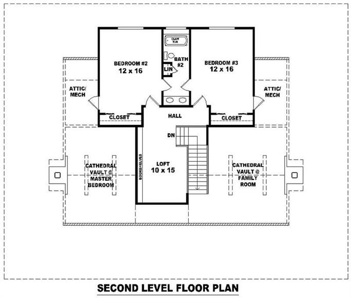 Country Home Plan - 3 Bedrms, 2 Baths - 2207 Sq Ft - #170-2815