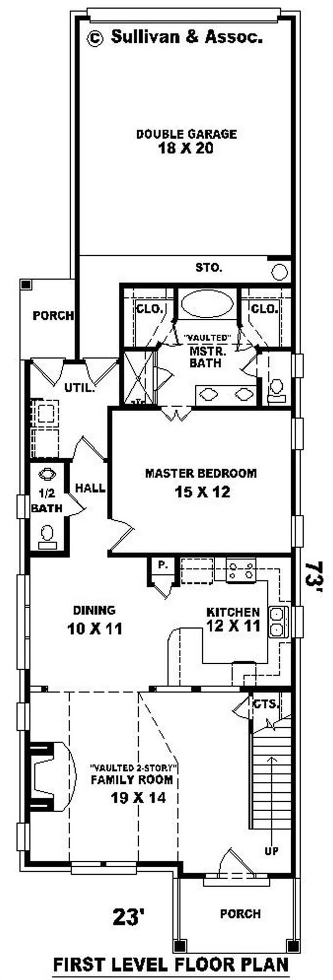 Coastal House Plan - 3 Bedrms, 2 Baths - 1593 Sq Ft - #170-2916