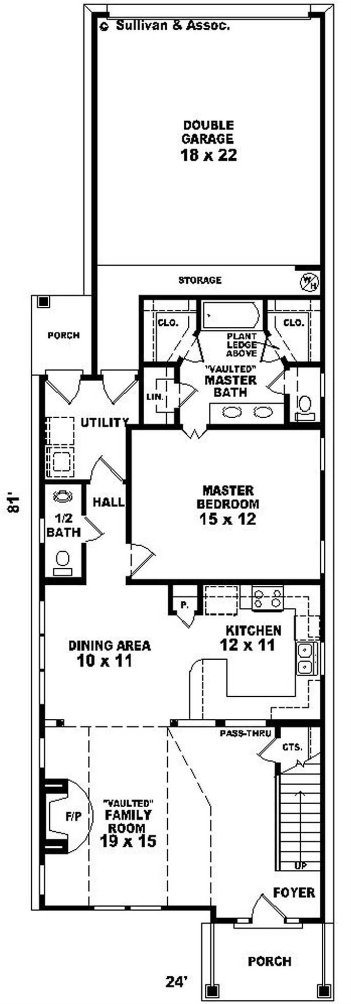 Coastal Floor Plan - 3 Bedrms, 2 Baths - 1539 Sq Ft - #170-2991