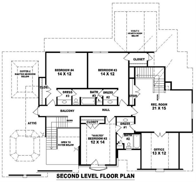 French Floor Plan - 4 Bedrms, 3 Baths - 3769 Sq Ft - #170-3047