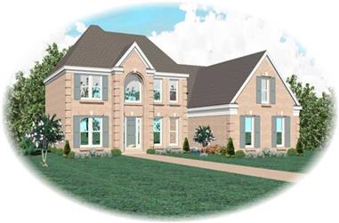 4-Bedroom, 2314 Sq Ft Traditional House Plan - 170-3177 - Front Exterior