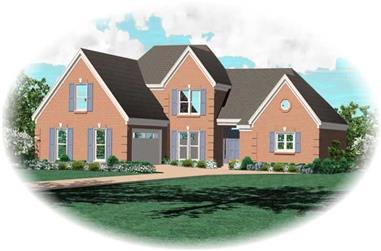 3-Bedroom, 2300 Sq Ft French House Plan - 170-3228 - Front Exterior