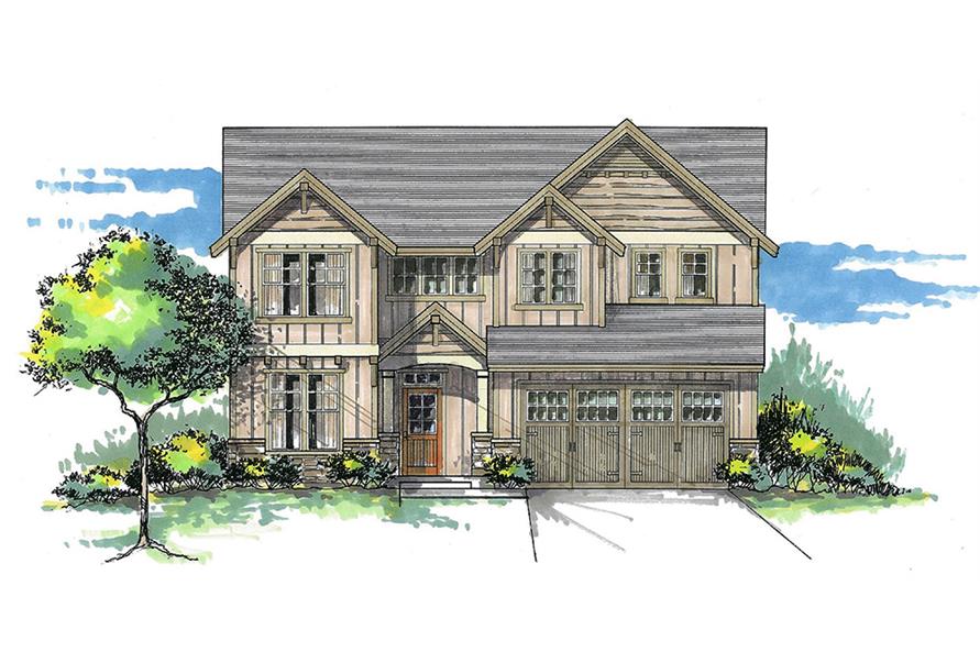 5-Bedroom, 3102 Sq Ft Craftsman House Plan - 171-1294 - Front Exterior