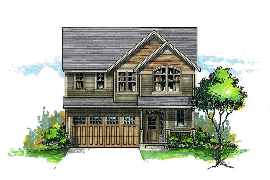 4-Bedroom, 2371 Sq Ft Craftsman Home Plan - 171-1302 - Main Exterior