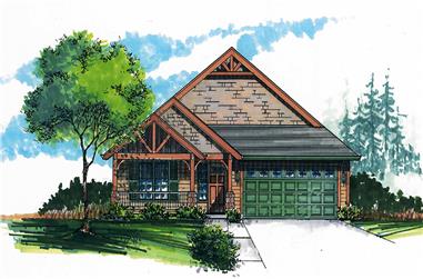 3-Bedroom, 1487 Sq Ft Craftsman House Plan - 171-1324 - Front Exterior