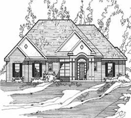 European, French, Georgian House Plans - Home Design The Hawthorne # 3202