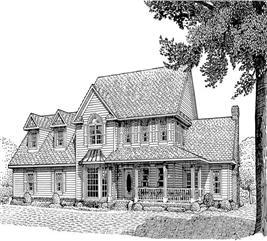 Country Home Plan - 5 Bedrms, 2.5 Baths - 3005 Sq Ft - #173-1006