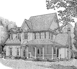 Farmhouse, Country House Plans - Home Design UDI-D155 # 3663