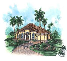 Florida Style Home Plan - 3 Bedrms, 3.5 Baths - 3527 Sq Ft - #175-1111