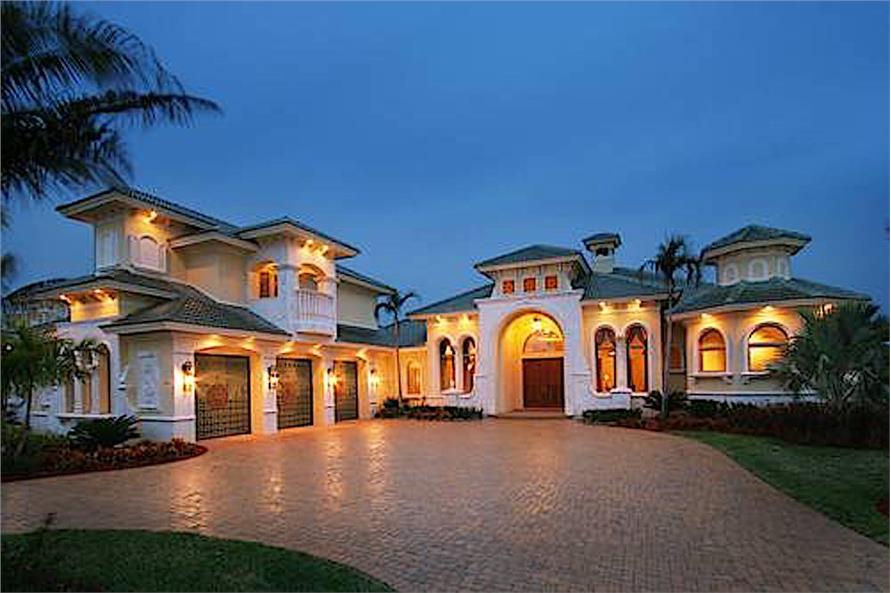 Luxury Home 4 bedroom Mediterranean Plan 175 1064