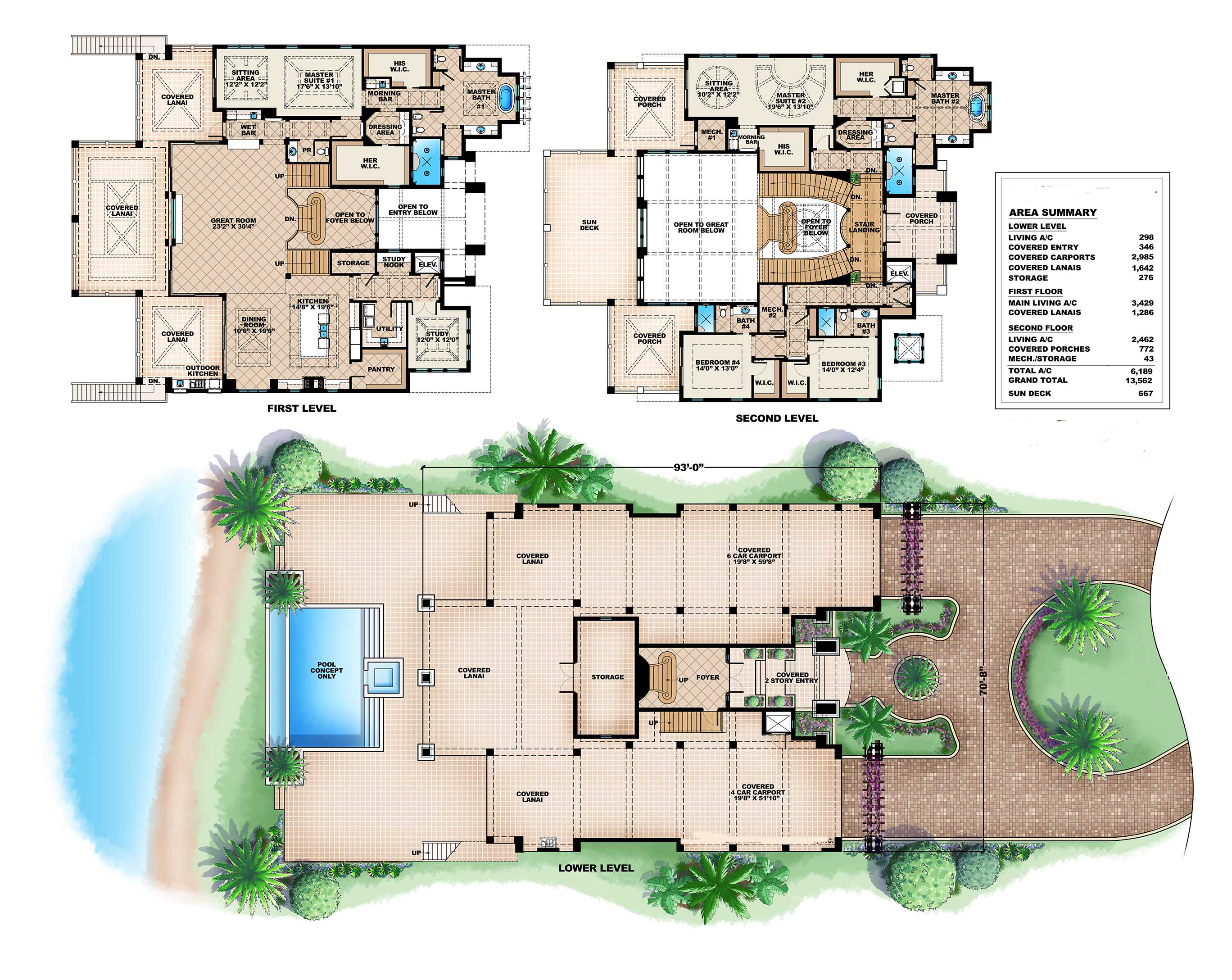 Luxury House Plan 175 1109 4 Bedrm 6189 Sq Ft Home ThePlanCollection