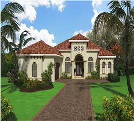 Mediterranean House - Plan #175-1133: 3 Bedrm, 2584 Sq Ft Home