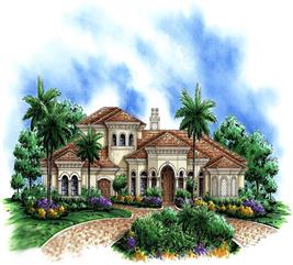 5 Bedrm, 4766 Sq Ft Mediterranean House Plan #175-1171