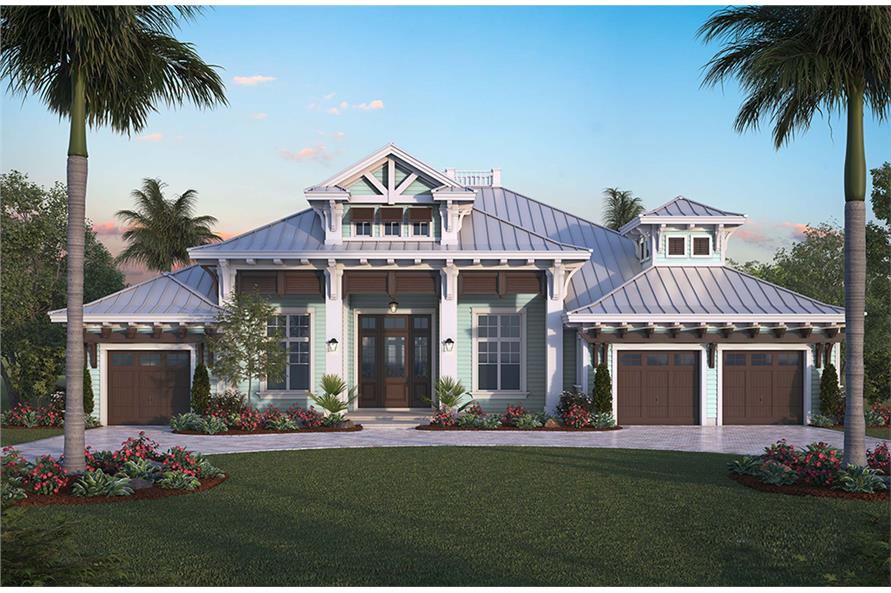 4 Bedrm 4027 Sq Ft Florida Style House Plan 175 1258