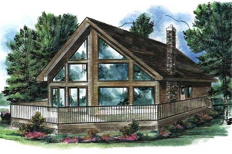 Cabin House Plan With Loft 2 Bed 1 Bath 1122 Sq Ft 176 1003